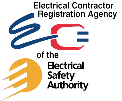 Electrical Contractor Registration Agency/Electrical Safety Authority logo.